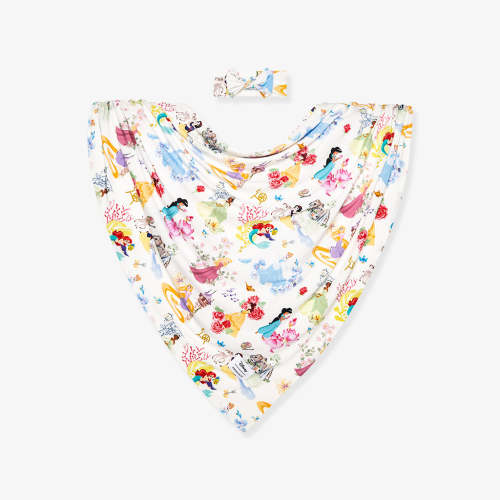 Disney Princess Ball Swaddle Headband Set
