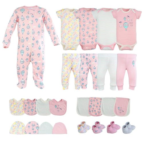 Baby Girl Clothes – 100% Cotton, Soft & Breathable Newborn Essentials and Gifts, Fits 3 to 6 Months