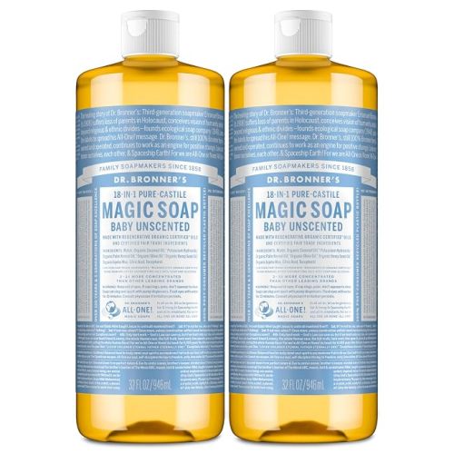 Dr. Bronner's Baby Unscented Pure-Castile Liquid Soap, Body Wash, 8 oz