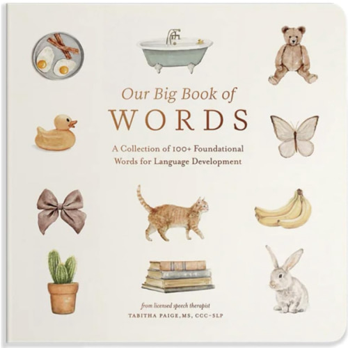 Our Big Book of First Words: A Collection of 100+ Foundational Words for Language Development (Tabitha Paige Children's Book Series)