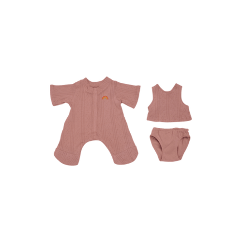 Dinkum Dolls Pointelle PJ Set - Rose