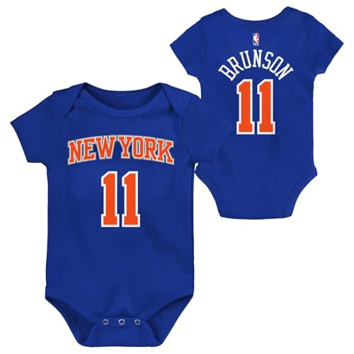Outerstuff NBA Newborn & Infants 0-24 Official Player Name & Number Jersey Creeper Romper