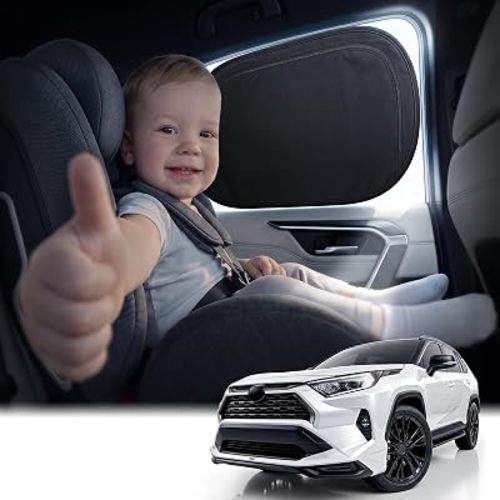 Nmoiss 2-Pack Car Window Shade Small [Enjoy Sun Protection & Driving Safe]