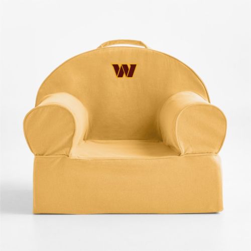 NFL Washington Commanders Small Savannah Yellow Organic Cotton Kids Lounge Nod Chair