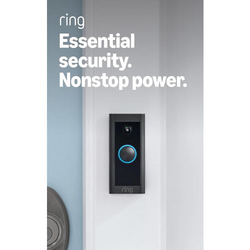 Ring Video Wired Doorbell (newest model), Home or business security, Two-Way Talk, advanced motion detection, HD camera and real-time alerts to monitor your front door (wiring required)