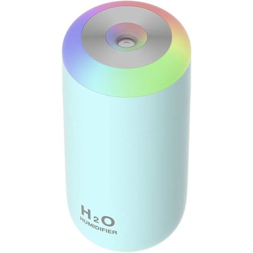 Plant Humidifier indoor, 350ml Humidifier for plant, desk, portable, travel (Cyan)