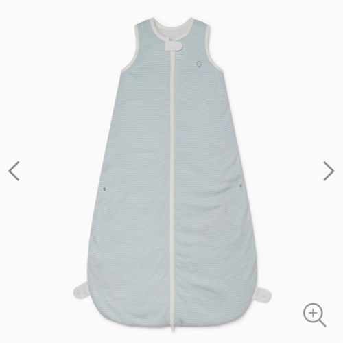 Front Opening Sleep Sack 1.5 TOG blue stripe / 0 - 6 M