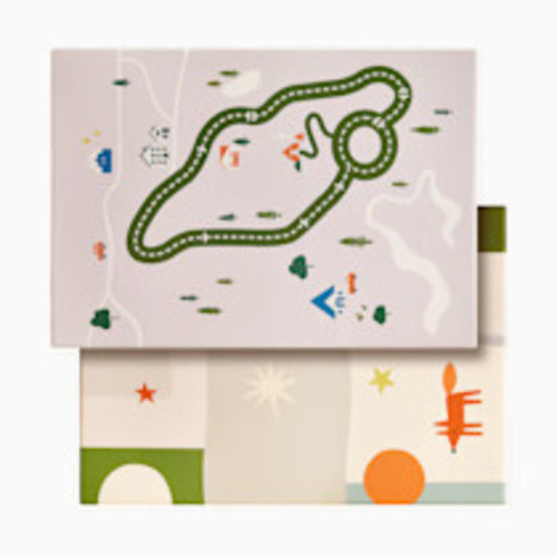 Tiny Land Double-Sided Baby Playmat - Forest Track Wonder