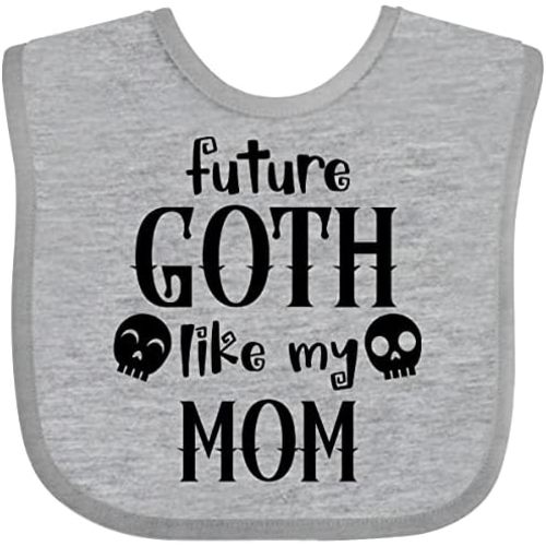 inktastic Future Goth Like My Mom with Skulls Baby Bib