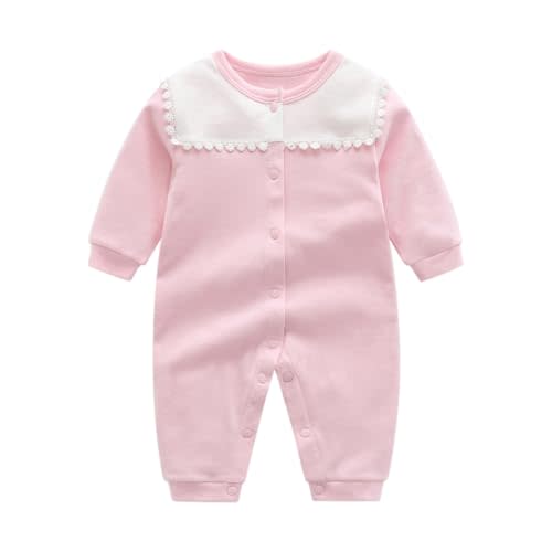 Infant Baby Girl Long Sleeve Romper Cotton Cute Print 0-18 Months | Soft Cotton, Adorable Print, Long Sleeve Baby Girl 0-18 Months. Breathable, Cozy & Snap Buttons for Quick Diaper Changes