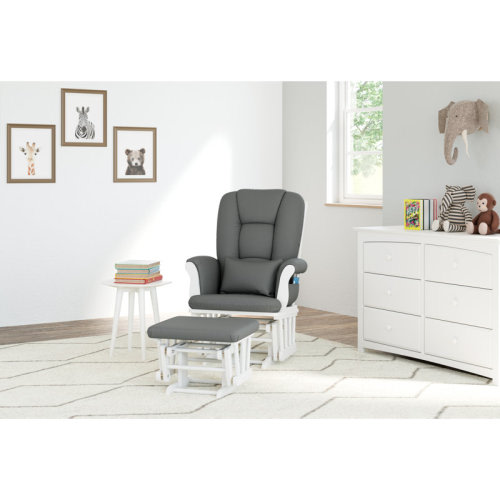 Storkcraft Tuscany Rocking Chair Glider with Ottoman & Reviews | Wayfair