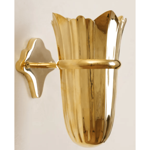 Theresa Wall Mounted Solid Brass Vase
