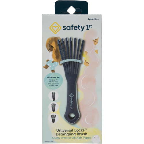 Safety 1st Universal Locks Detangling Brush, Blue