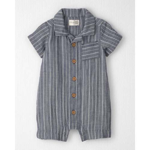 Baby Organic Cotton Gauze Romper in Stripes - Little Planet | Carter's