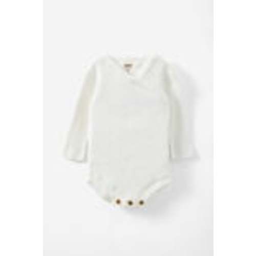 Organic Rib Knit Cross Over Tie Bubbysuit