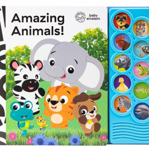Baby Einstein - Amazing Animals 10-Button Sound Book - PI Kids (Play-A-Sound)