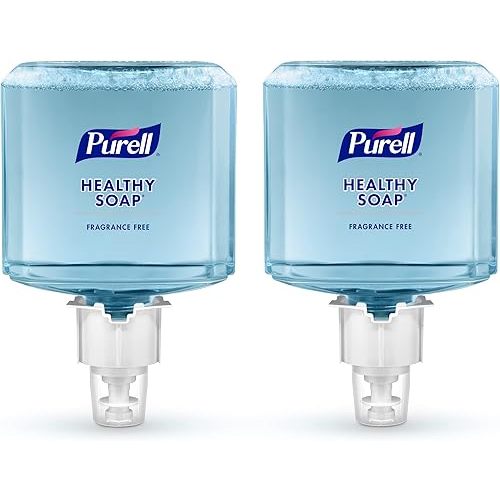 PURELL Brand HEALTHY SOAP Gentle and Free Foam, Fragrance Free, 1200 mL Refill for PURELL ES6 Automatic Soap Dispenser (Pack of 2) - 6472-02 - Manufactured by GOJO, Inc.