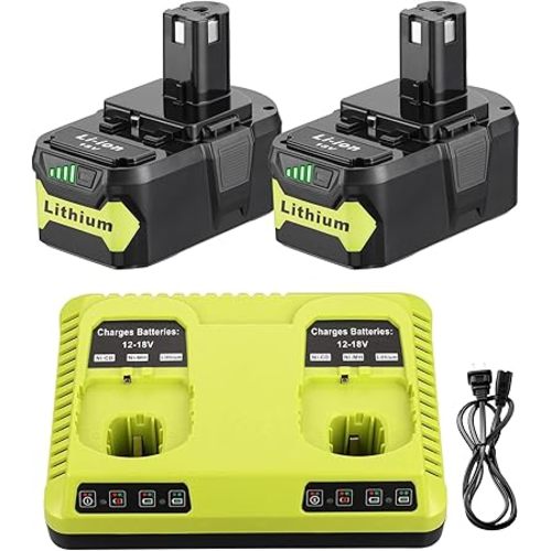 Replacement for Ryobi 18V Battery and Charger Combo