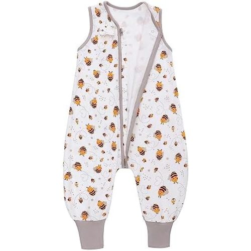 Miracle Baby Sleeping Sack with Feets TOG 0.5 100% Cotton Sleeveless Baby Wearable Blanket Baby Sleeping Bag