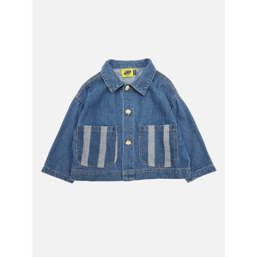 STRIPE POCKET CHORE COAT