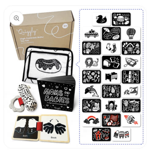 High Contrast Newborn Toy Set – Quiggly