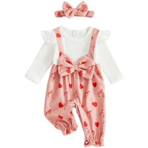 YINGISFITM Newborn Baby Girl Clothes Long Sleeve Romper One Piece Jumpsuit Fall Winter Infant Outfits 0 3 6 9 12 18 Months