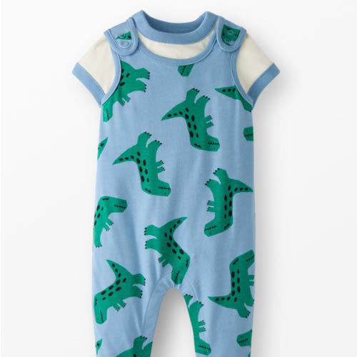 Baby T-Shirt & Overalls Set