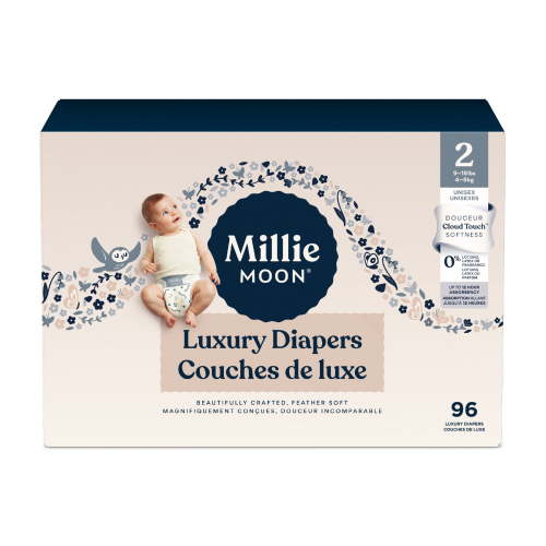 Millie Moon Luxury Diapers, Size 2, 96 Count - Walmart.ca