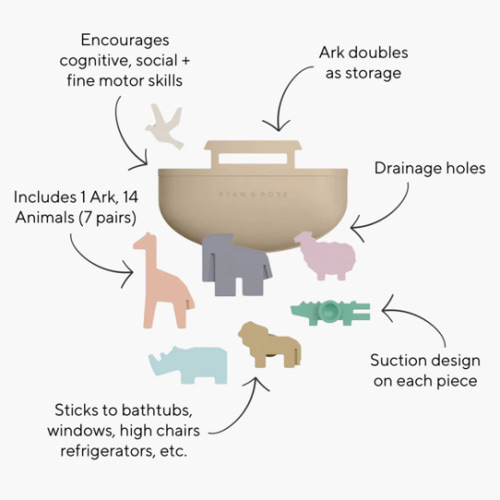 Noah’s Ark Suction Toy