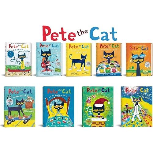 Pete the Cat Series – Complete 9-Book Collection Set by Eric Litwin