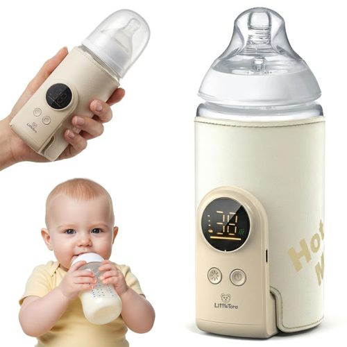 Portable Bottle Warmer for Travel, Fast Heating & Rechargeable