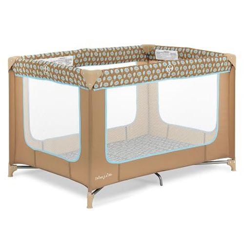 Dream On Me Zodiak Portable Playard, Compact for Travel, Carry Bag, Black | Removable 1" Mattress Pad, Mesh Sides, Quick Fold, 30 Lb Limit - ASTM Tested for Infants & Toddlers, Indoor & Outdoor Use