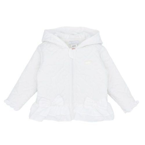 Amore White Bow Coat (fleece Lined) - Trendy Tots Baby Boutique