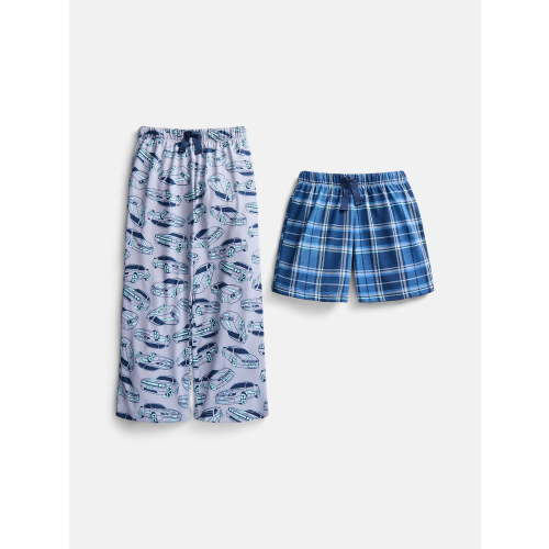Wonder Nation Boys' Sleep Pants and Shorts Set, 2-Pack, Sizes 4-18
