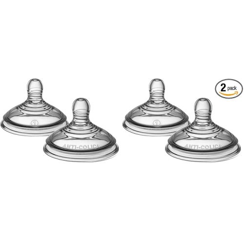 Advanced Anti-Colic Nipples, Slow Flow - 2 Count (Pack of 2)
