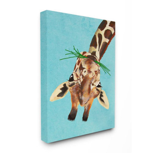 Isabelle & Max™ Tabares Curious Upside Down Giraffe Kids Wall Décor | Wayfair