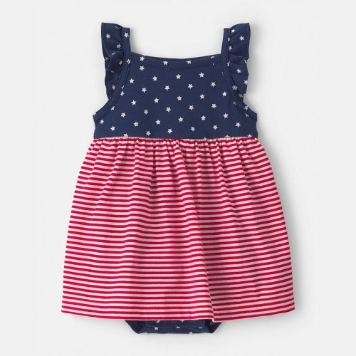 Baby Girl Carter's American Flag Sleeveless Bodysuit Dress