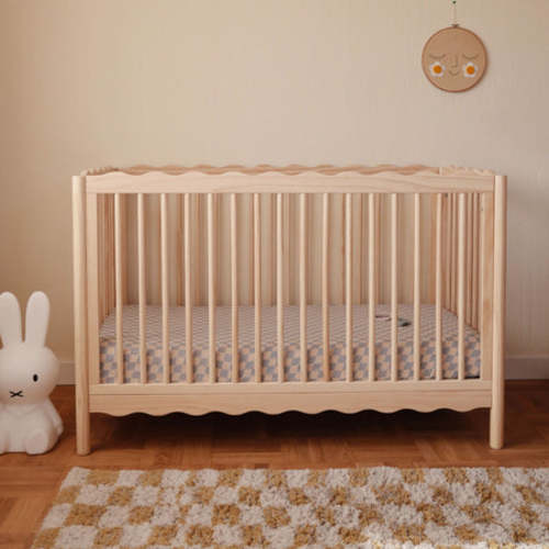 babyletto x Mushie Swell 4-in-1 Convertible Crib with Toddler Bed Conversion Kit