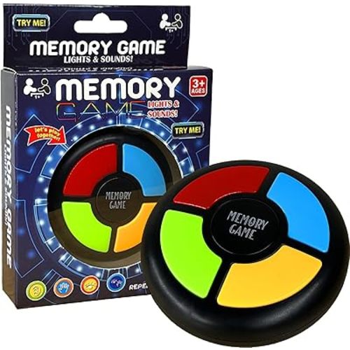 Memory Game Handheld Electronic Toy, Color Memorizing with Lights and Sounds