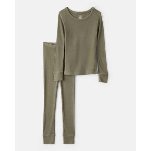 Toddler Boy PurelySoft Long-Sleeve 2-Piece Pajamas - Green | Carter's