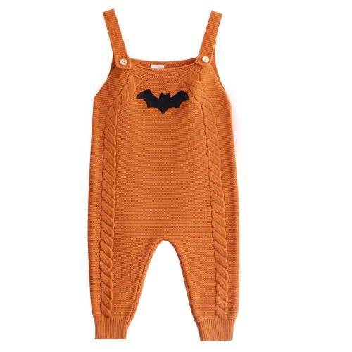 Actgleam Newborn Baby Boy Girl Halloween Outfits Sweater Rompers Sleeveless Overalls 9-12 Months Infant One Piece Clothes