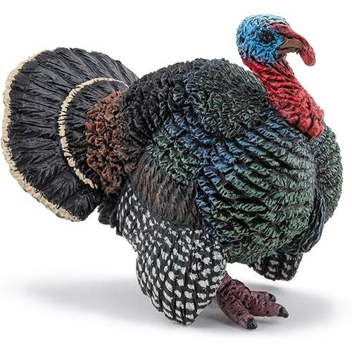 PAPO - Turkey Figurine - Ages 3+ - Realistic Hand-Painted Farm Animal Toy - Highly Detailed Bird Model - Durable & Safe - Educational & Collectible - Ideal for Kids & Collectors - Gift Idea