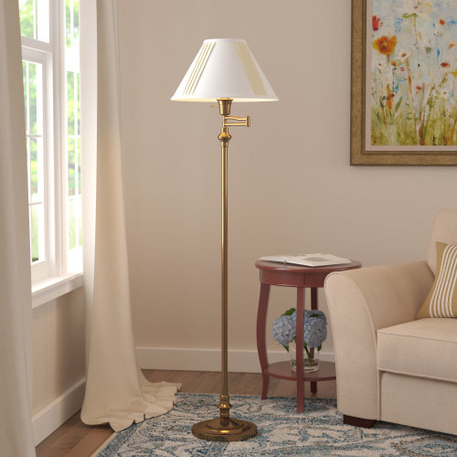 Breakwater Bay Herrington 59" Swing Arm Floor Lamp & Reviews | Wayfair