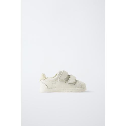 LEATHER STRAP BAREFOOT SNEAKERS - White | ZARA United States