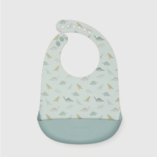 Silicone Bib Printed - Dino Friends