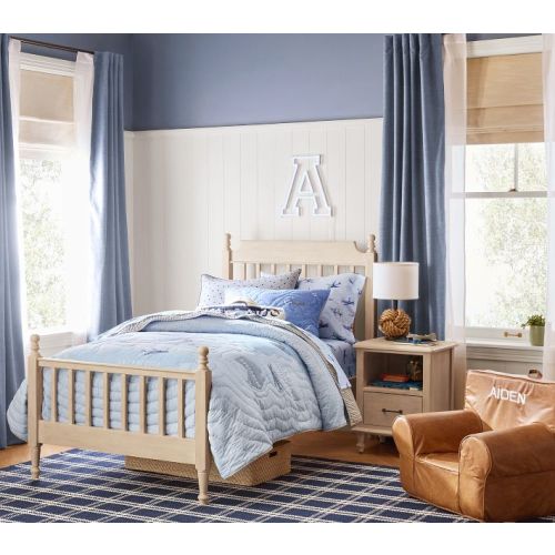 Evelyn Linen Kids Blackout Curtain | Pottery Barn Kids