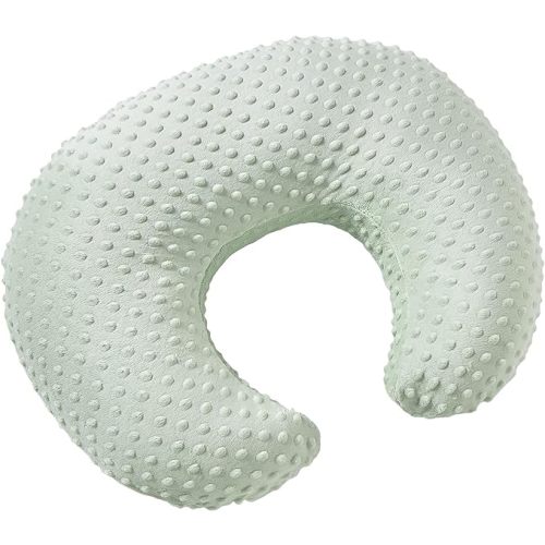 Aullar Pillowcase for Nursing Pillow and Positioner for Breastfeeding and Bottle Feeding, Propping Baby, Tummy Time, Baby Sitting Support, Awake-Time Support, Pillow Cover Only (Meadow Mist)