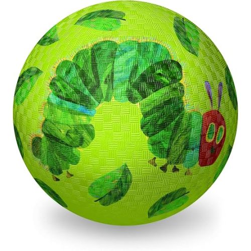 Crocodile Creek The Very Hungry Caterpillar 7-Inch Playground Ball, Textured Rubber Kids Ball, Ages 3+