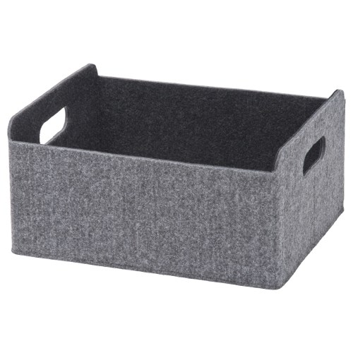 BESTÅ Box - gray 9 7/8x12 1/4x5 7/8 "