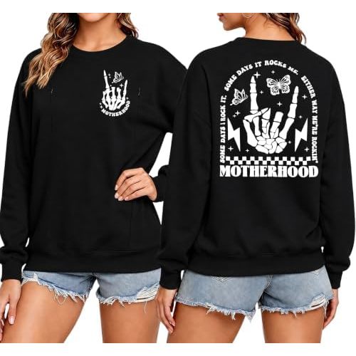 Women's Maternity Nursing Sweatshirt with Double Zipper for Breastfeeding